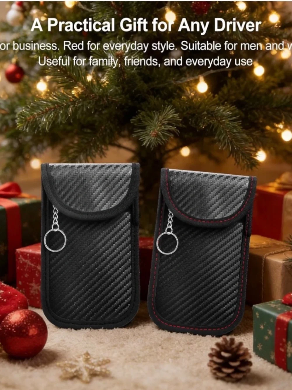 NEW! Binazon 2-Pack Faraday Key Fob Protector RFID Signal Blocking Bags